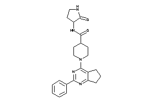 N-(2-ketopyrrolidin-3-yl)-1-(2-phenyl-6,7-dihydro-5H-cyclopenta[d]pyrimidin-4-yl)isonipecotamide