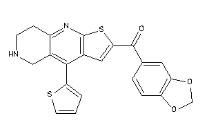 1,3-benzodioxol-5-yl-[4-(2-thienyl)-5,6,7,8-tetrahydrothieno[2,3-b][1,6]naphthyridin-2-yl]methanone