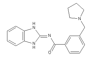 Image of N-(1,3-dihydrobenzimidazol-2-ylidene)-3-(pyrrolidinomethyl)benzamide