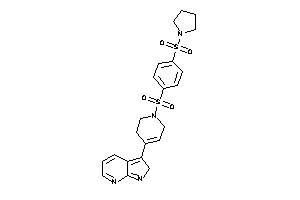 Image of 3-[1-(4-pyrrolidinosulfonylphenyl)sulfonyl-3,6-dihydro-2H-pyridin-4-yl]-2H-pyrrolo[2,3-b]pyridine