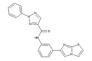 N-(3-imidazo[2,1-b]thiazol-6-ylphenyl)-2-phenyl-triazole-4-carboxamide