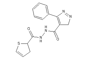 N'-(2,3-dihydrothiophene-2-carbonyl)-5-phenyl-3H-pyrazole-4-carbohydrazide