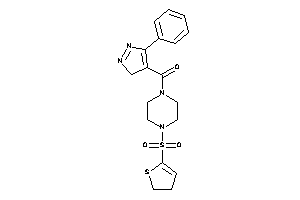 [4-(2,3-dihydrothiophen-5-ylsulfonyl)piperazino]-(5-phenyl-3H-pyrazol-4-yl)methanone