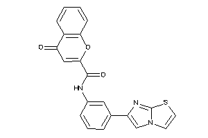 N-(3-imidazo[2,1-b]thiazol-6-ylphenyl)-4-keto-chromene-2-carboxamide