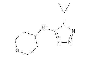 1-cyclopropyl-5-(tetrahydropyran-4-ylthio)tetrazole