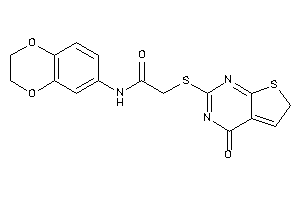 N-(2,3-dihydro-1,4-benzodioxin-6-yl)-2-[(4-keto-6H-thieno[2,3-d]pyrimidin-2-yl)thio]acetamide