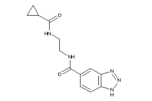 N-[2-(cyclopropanecarbonylamino)ethyl]-1H-benzotriazole-5-carboxamide