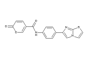 N-(4-imidazo[2,1-b]thiazol-6-ylphenyl)-6-keto-pyran-3-carboxamide