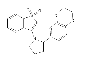 3-[2-(2,3-dihydro-1,4-benzodioxin-6-yl)pyrrolidino]-1,2-benzothiazole 1,1-dioxide