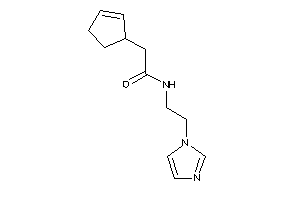 2-cyclopent-2-en-1-yl-N-(2-imidazol-1-ylethyl)acetamide