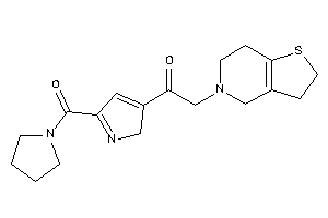Image of 1-[5-(pyrrolidine-1-carbonyl)-2H-pyrrol-3-yl]-2-(3,4,6,7-tetrahydro-2H-thieno[3,2-c]pyridin-5-yl)ethanone