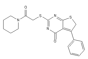 2-[(2-keto-2-piperidino-ethyl)thio]-5-phenyl-6H-thieno[2,3-d]pyrimidin-4-one