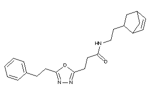 N-[2-(5-bicyclo[2.2.1]hept-2-enyl)ethyl]-3-(5-phenethyl-1,3,4-oxadiazol-2-yl)propionamide