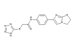 Image of N-[4-(2,3-dihydroimidazo[2,1-b]thiazol-6-yl)phenyl]-2-(1H-tetrazol-5-ylthio)acetamide