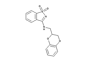 2,3-dihydro-1,4-benzodioxin-3-ylmethyl-(1,1-diketo-1,2-benzothiazol-3-yl)amine