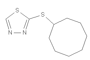 2-(cyclooctylthio)-1,3,4-thiadiazole
