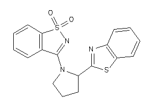 3-[2-(1,3-benzothiazol-2-yl)pyrrolidino]-1,2-benzothiazole 1,1-dioxide