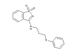 (1,1-diketo-1,2-benzothiazol-3-yl)-[3-(phenylthio)propyl]amine