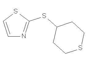 Image of 2-(tetrahydrothiopyran-4-ylthio)thiazole