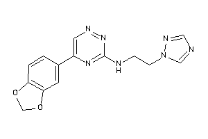 [5-(1,3-benzodioxol-5-yl)-1,2,4-triazin-3-yl]-[2-(1,2,4-triazol-1-yl)ethyl]amine