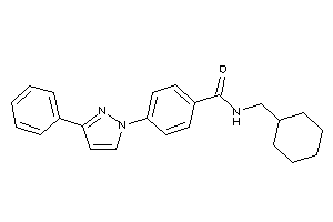 N-(cyclohexylmethyl)-4-(3-phenylpyrazol-1-yl)benzamide