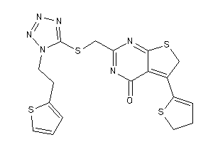 5-(2,3-dihydrothiophen-5-yl)-2-[[[1-[2-(2-thienyl)ethyl]tetrazol-5-yl]thio]methyl]-6H-thieno[2,3-d]pyrimidin-4-one