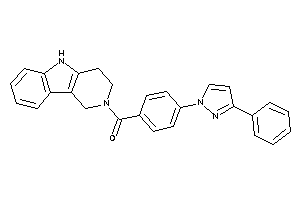 [4-(3-phenylpyrazol-1-yl)phenyl]-(1,3,4,5-tetrahydropyrido[4,3-b]indol-2-yl)methanone