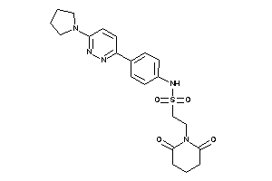 2-glutarimido-N-[4-(6-pyrrolidinopyridazin-3-yl)phenyl]ethanesulfonamide