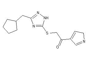 2-[[3-(cyclopentylmethyl)-1H-1,2,4-triazol-5-yl]thio]-1-(2H-pyrrol-4-yl)ethanone