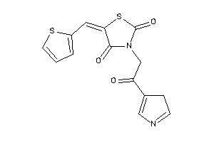 Image of 3-[2-keto-2-(3H-pyrrol-4-yl)ethyl]-5-(2-thenylidene)thiazolidine-2,4-quinone