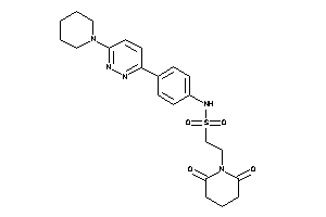 2-glutarimido-N-[4-(6-piperidinopyridazin-3-yl)phenyl]ethanesulfonamide