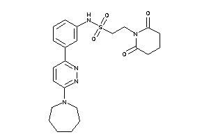 N-[3-[6-(azepan-1-yl)pyridazin-3-yl]phenyl]-2-glutarimido-ethanesulfonamide