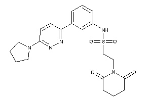 2-glutarimido-N-[3-(6-pyrrolidinopyridazin-3-yl)phenyl]ethanesulfonamide