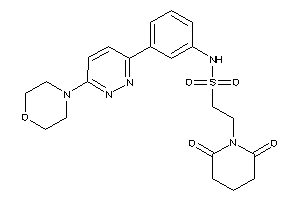 2-glutarimido-N-[3-(6-morpholinopyridazin-3-yl)phenyl]ethanesulfonamide