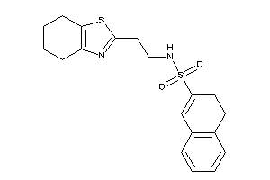 N-[2-(4,5,6,7-tetrahydro-1,3-benzothiazol-2-yl)ethyl]-3,4-dihydronaphthalene-2-sulfonamide