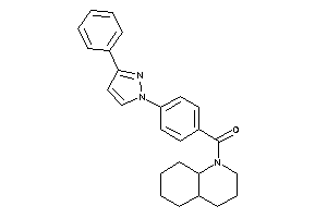 3,4,4a,5,6,7,8,8a-octahydro-2H-quinolin-1-yl-[4-(3-phenylpyrazol-1-yl)phenyl]methanone