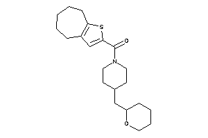 5,6,7,8-tetrahydro-4H-cyclohepta[b]thiophen-2-yl-[4-(tetrahydropyran-2-ylmethyl)piperidino]methanone