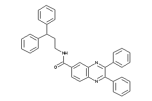 Image of N-(3,3-diphenylpropyl)-2,3-diphenyl-quinoxaline-6-carboxamide