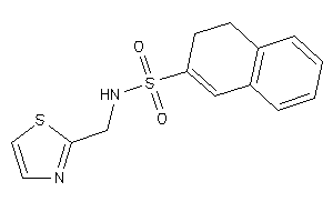 Image of N-(thiazol-2-ylmethyl)-3,4-dihydronaphthalene-2-sulfonamide