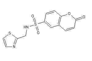 2-keto-N-(thiazol-2-ylmethyl)chromene-6-sulfonamide