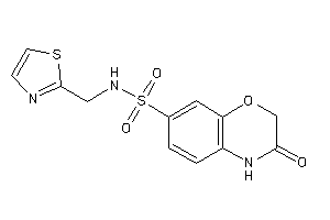 3-keto-N-(thiazol-2-ylmethyl)-4H-1,4-benzoxazine-7-sulfonamide