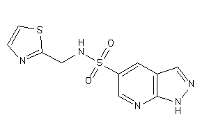 N-(thiazol-2-ylmethyl)-1H-pyrazolo[3,4-b]pyridine-5-sulfonamide