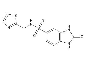 2-keto-N-(thiazol-2-ylmethyl)-1,3-dihydrobenzimidazole-5-sulfonamide