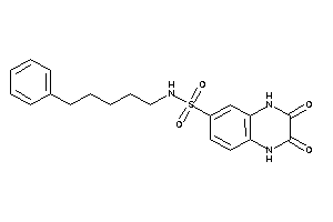2,3-diketo-N-(5-phenylpentyl)-1,4-dihydroquinoxaline-6-sulfonamide
