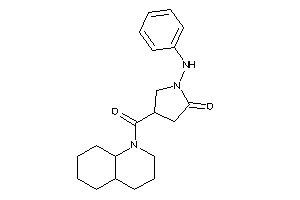 4-(3,4,4a,5,6,7,8,8a-octahydro-2H-quinoline-1-carbonyl)-1-anilino-2-pyrrolidone