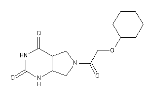 Image of 6-[2-(cyclohexoxy)acetyl]-4a,5,7,7a-tetrahydro-1H-pyrrolo[3,4-d]pyrimidine-2,4-quinone
