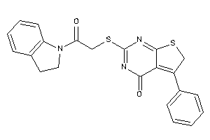 2-[(2-indolin-1-yl-2-keto-ethyl)thio]-5-phenyl-6H-thieno[2,3-d]pyrimidin-4-one