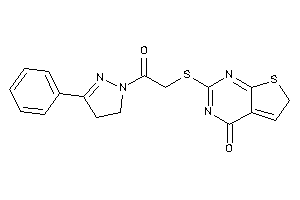 2-[[2-keto-2-(3-phenyl-2-pyrazolin-1-yl)ethyl]thio]-6H-thieno[2,3-d]pyrimidin-4-one