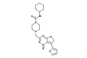 N-cyclohexyl-4-[[4-keto-5-(2-thienyl)-6H-thieno[2,3-d]pyrimidin-2-yl]methyl]piperazine-1-carboxamide