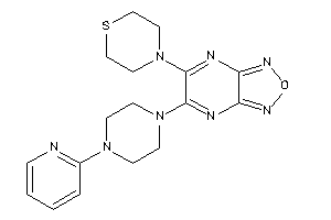 Image of 5-[4-(2-pyridyl)piperazino]-6-thiomorpholino-furazano[3,4-b]pyrazine